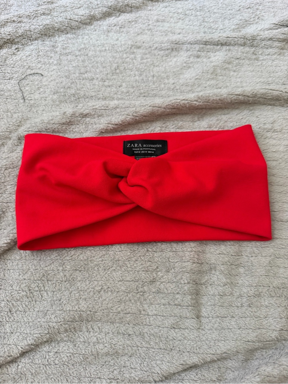Zara Red Knotted Headband
